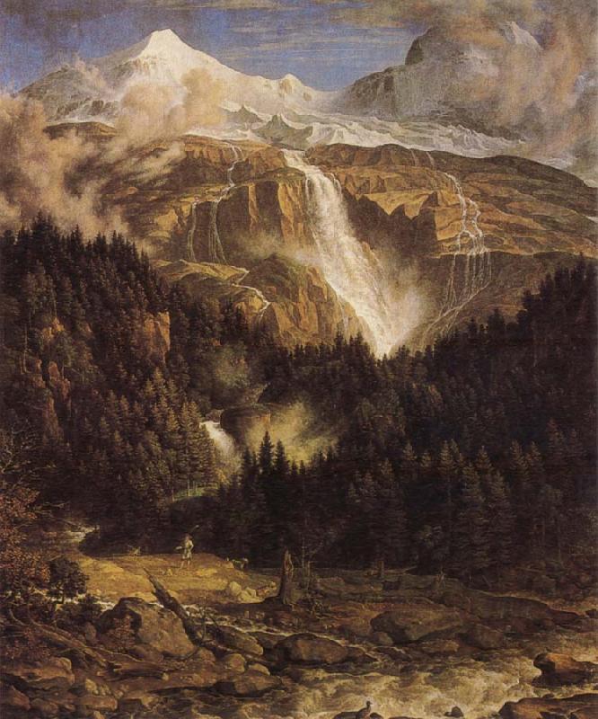 Joseph Anton Koch Schmadribach oil painting image